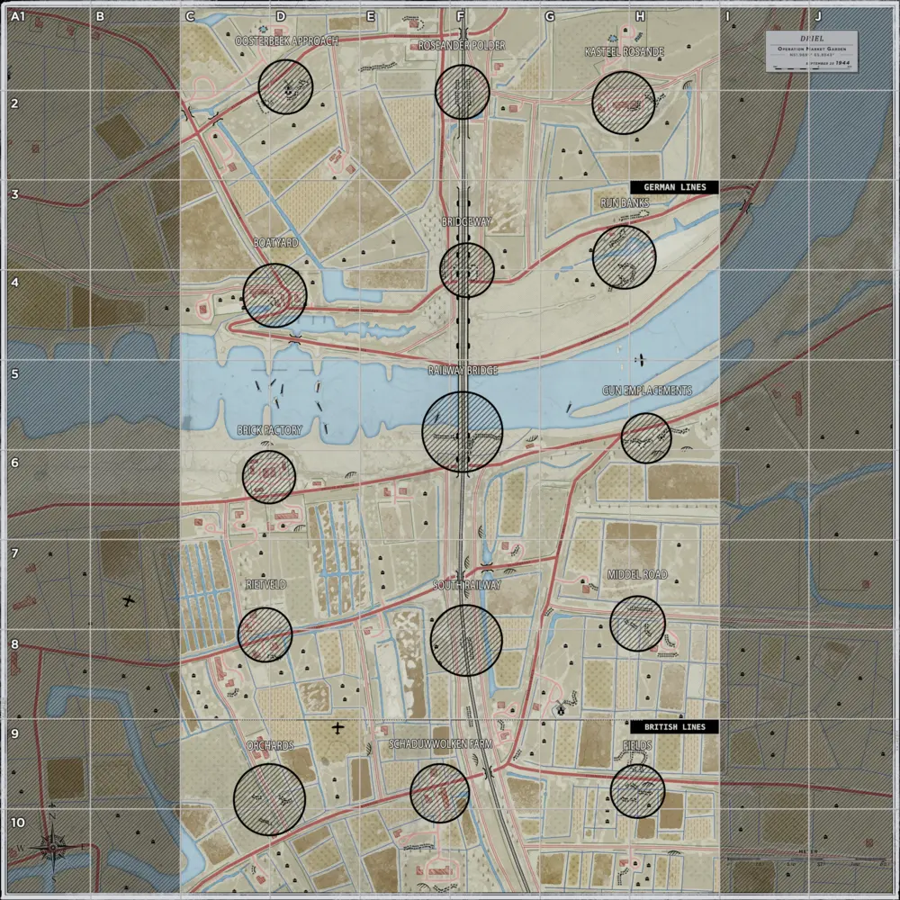 Driel tactical map