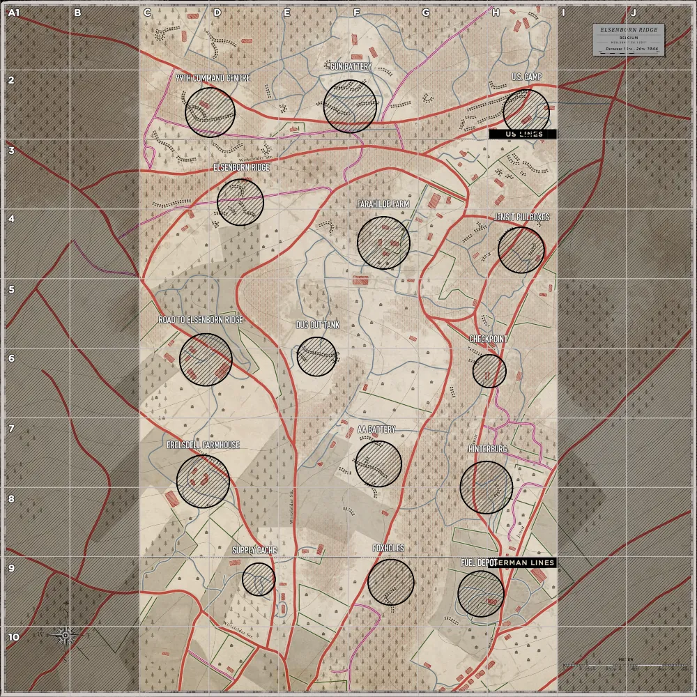 Elsenborn Ridge tactical map