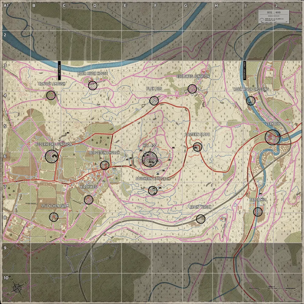 Hill 400 tactical map