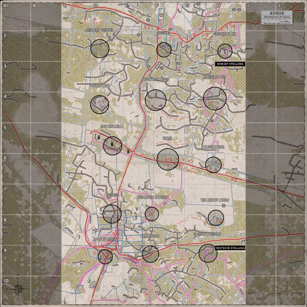 Kursk tactical map