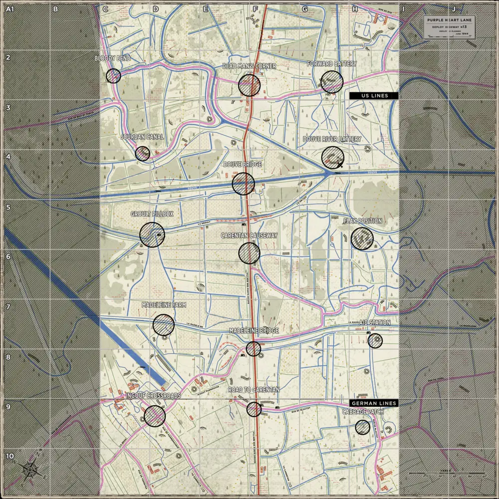 Purple Heart Lane tactical map