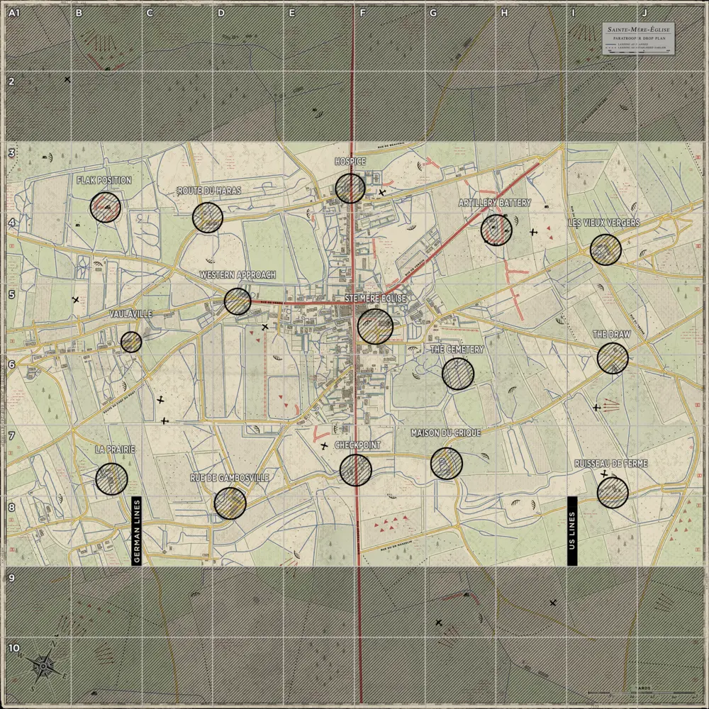 Sainte-Mère-Église tactical map