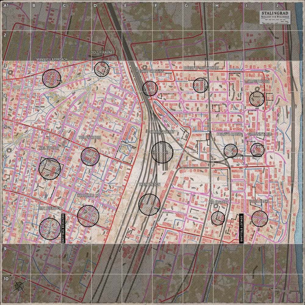 Stalingrad tactical map